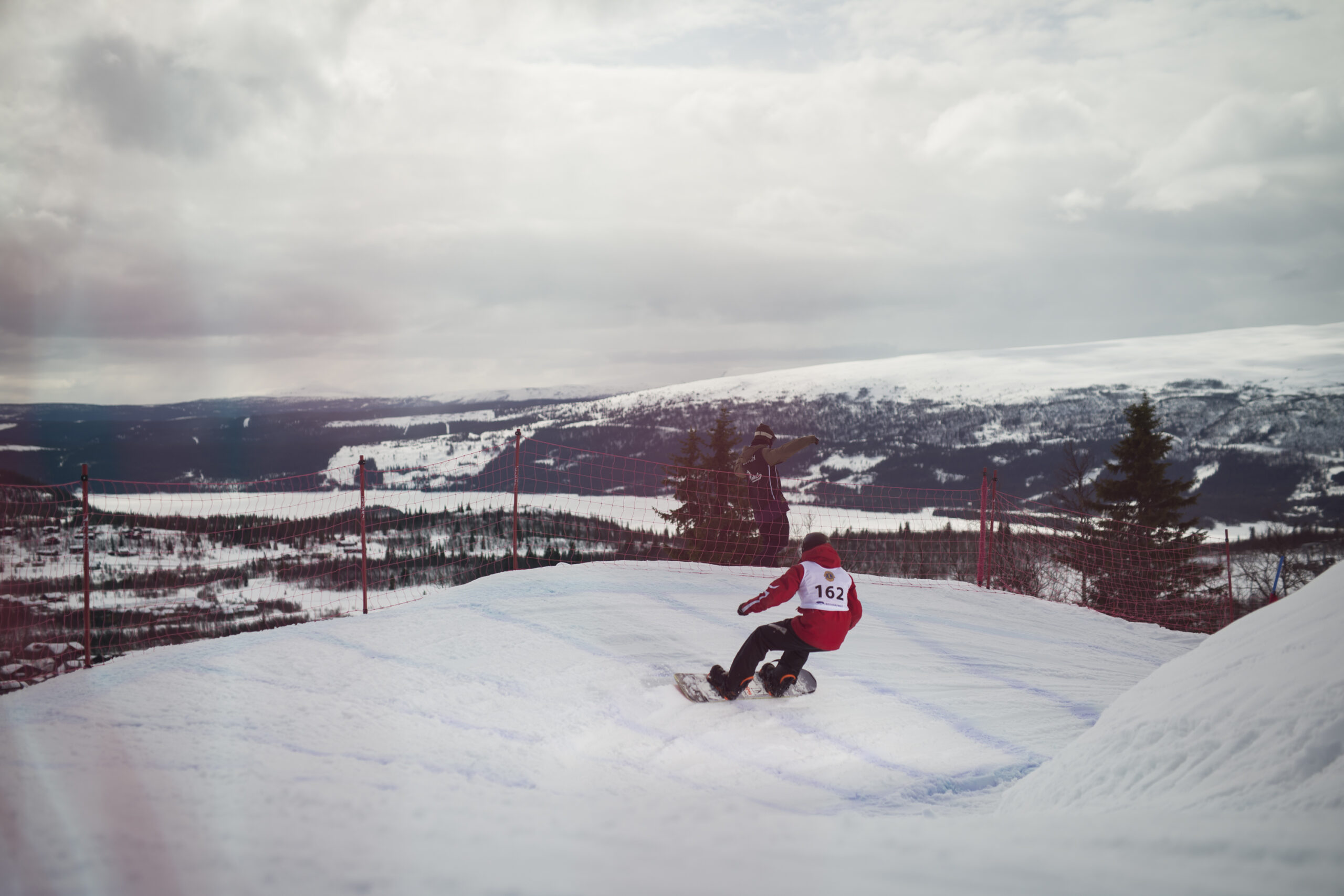 Snowboarder on the slopes